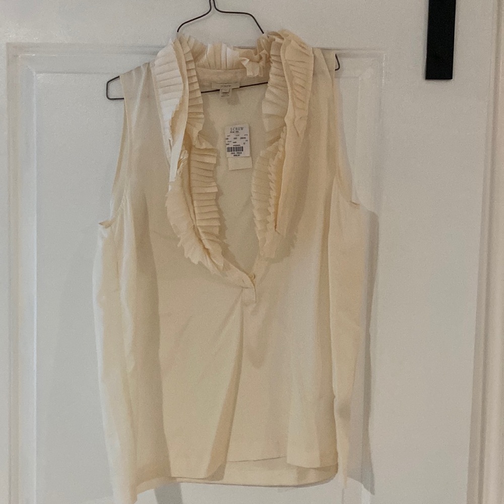 J. Crew sleeveless blouse